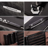 BOSTANTEN Leather Briefcase Shoulder 15.6"Laptop Business Vintage Slim Messenger Bags for Men &