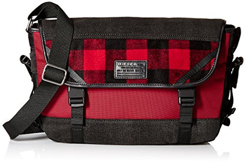 Diesel Men'S Check Running Messenger Bag