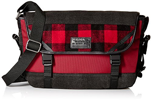Diesel Men'S Check Running Messenger Bag