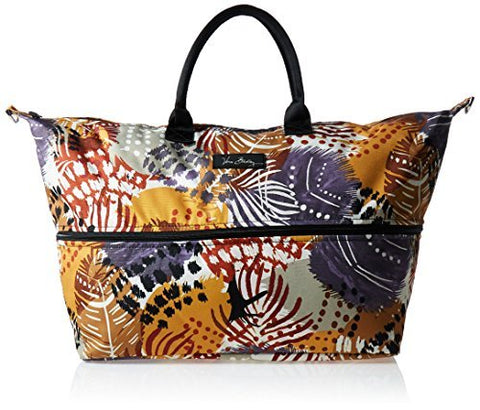 Vera Bradley Women's Lighten Up Expandable Travel Bag Painted Feathers