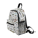 Sea Fish Pattern Backpack for Girl Boy Preschool School Bag Children Mini Travel Daypack Primary School Students Bookbag