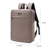 ABage Unisex Laptop Backpack Business Travel College School Backpack Fit 15.6-inch Laptop, Khaki1