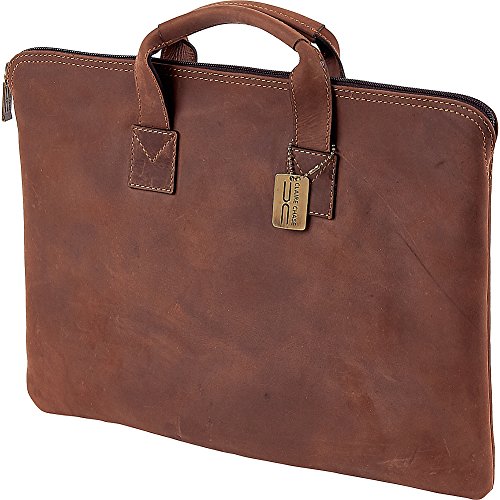 Claire Chase Rustic Folio With Handle Briefcase, Rustic Brown, One Size