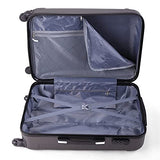 Luggage Sets Expandable Suitcase Double Wheels TSA Lock Trunk three-piece suit (Dark Gray)