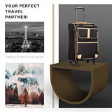 Coolife Luggage 3 Piece Set Suitcase With Tsa Lock Pinner Softshell 20In24In28In (Black.)