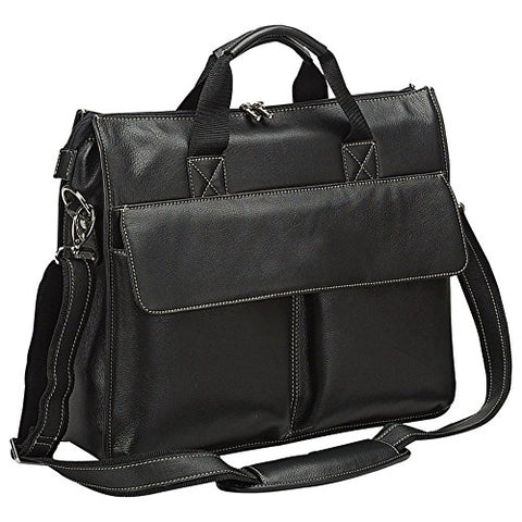 Bellino Leather Briefcase Black