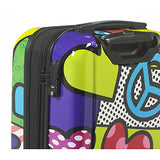 Mia Toro Peace And Love Luggage 3 Piece Set, Contemporary