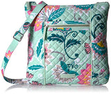 Vera Bradley Iconic Hipster, Signature Cotton, Mint Flowers