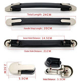 Doublelife Handle Grip Replacement for Suitcase Luggage Case,Black Flexible Handle Pulls 7.87"