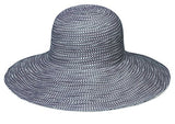 Wallaroo Hat Company Women’s Scrunchie Sun Hat – Grey/White Dots – UPF 50+, Ultra-Lightweight, Packable for Every Day, Designed in Australia.