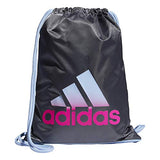 adidas Unisex Burst Sackpack, Onix/Glow Blue/Shock Pink, ONE SIZE
