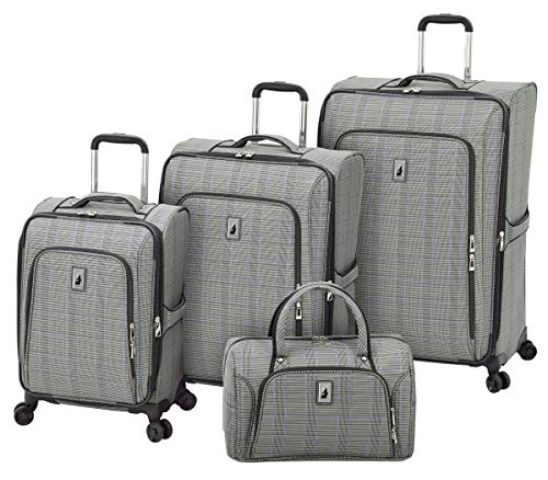 London Fog Knightsbridge II 4 Piece Set, Grey Sapphire Plaid