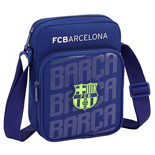 Sac Bandoulière FC Barcelone Équipement 1er - Poche Extérieure, Dimensions Compactes 24 X 8,5 X 8 Cm - 8