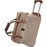 London Fog Luggage Chelsea 20 Inch Wheeled Club Bag, Olive Plaid, One Size