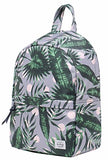 Oletha Mini Daypack Small Backpack Purse | Fits A4 Size Paper | 13"X9"X4" | Polka Leaves