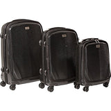 The Set Of Classic Black Cased One Hard Case Luggage 3-Piece Luggage Set