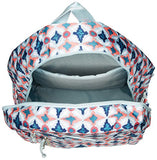 Vera Bradley Lighten Up Study Hall Backpack, Polyester, Water Geo