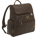 Distressed Leather Laptop Backpack