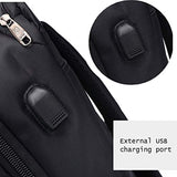STATEGY Freewheel Wheeled Backpack Business Waterproof Travel Laptop Backpack, Carry-on Bag Perfect for Men and Women (Color : Black, Size : M)