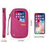 Travel Wallet RFID Blocking Document Organizer Bag, Family Passport Holder