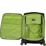 Olympia Santa Fe 3-Piece Exp. Luggage Set, Black+R Blue