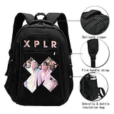Sam-Colby-XPLR Durable Laptop Backpack, Stylish Travel Backpack for Laptop and Notebook, High School College Bookbag for Women & Men, Anti-Theft Bussiness Bag with USB Charging Port