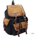 Aidonger Travel Bag Carry on Bag Barrel Hiking Backpack (Black)