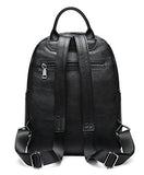 Saierlong Ladies Designer Womens Black First Layer Of Leather Daily Casual Backpack