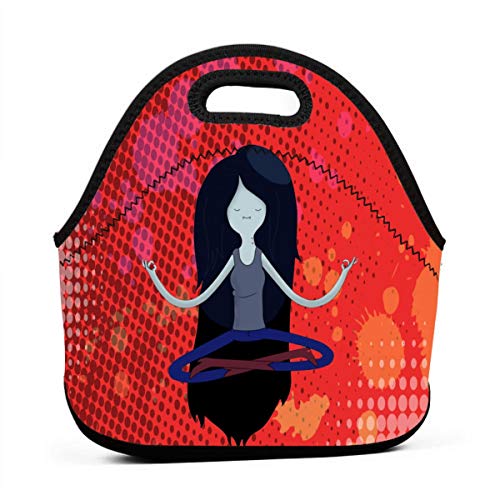 Marce-line The Vam-pire Qu-een Lunch Bag For Kids, Insulated Neoprene Lunch Tote With Zipper For School Work Outdoor,QIMING SHIPPING Portable Bento Bag