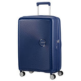 AMERICAN TOURISTER Soundbox - Spinner 55/20 Expandable Suitcase, 55 cm, 35.5 liters, Blue (Midnight Navy)