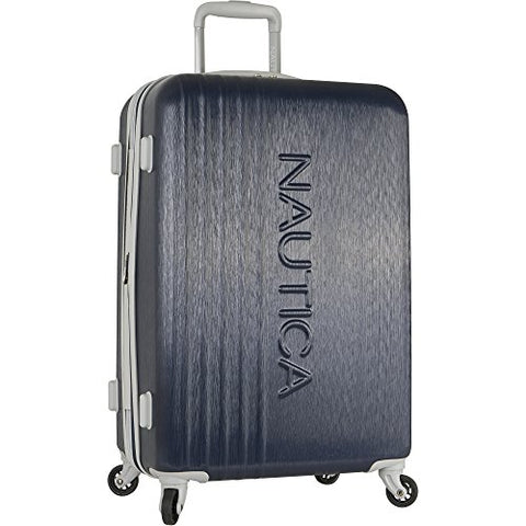 Nautica Lifeboat 24 Inch Hardside Expandable Suitcase, Classic Navy