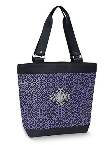 Dansbagz By Danshuz Women'S Diamond Dance Tote Bag, Purple, Black, Os