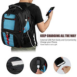 Extra Large Backpack, Durable Lightweight Travel Laptop Bag With Computer Compartment And Usb