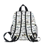 Sea Fish Pattern Backpack for Girl Boy Preschool School Bag Children Mini Travel Daypack Primary School Students Bookbag