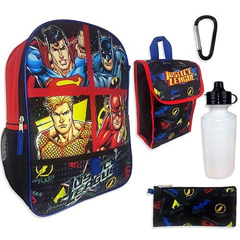 Justice League 5-Piece Backpack Set