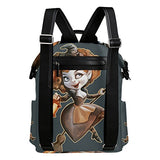 Colourlife Halloween Witch On Broomstick Stylish Casual Shoulder Backpacks Laptop School Bags