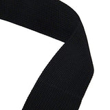 Black Laptop Shoulder Strap, Adjustable Bag Strap Replacement with Metal Swivel Hooks for Luggage