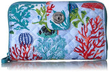 Vera Bradley Iconic RFID Turnlock Wallet, Signature Cotton, Shore Thing