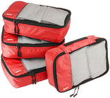 Amazonbasics Small  Packing Cubes - 4 Piece Set, Red