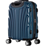 Olympia Usa Vortex 29" Expandable Hardside Checked Spinner Luggage (Icy Blue)