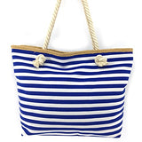 We We Fashion Beach Bag Waterproof Canvas Tote Straw Bag - Large (Style 05)