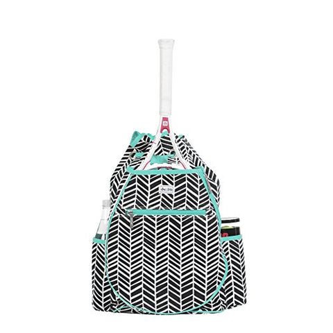 AME and Lulu Black Shutters Tennis Backpack