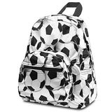 Zodaca Kids Small Backpack, White/Black Soccer