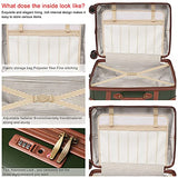 NZBZ Vintage Luggage Sets with Spinner Wheels Cute Carry On Suitcase Tsa Lock Luggage 3 Pieces (Green, 14inch & 20inch & 28inch)