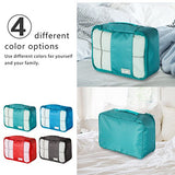 Coolife Packing Cubes Travel Organizers with Laundry Bag 7 Set Hanging Toiletry Bag Portable
