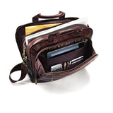 Samsonite Colombian Leather Toploader, Brown, One Size