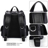 BOSTANTEN Laptop Canvas Backpack School Travel Camping Bag Gym Backpacks for Men (7-Blue Black)