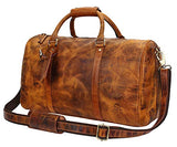 Leather Duffel Bags For Men Women - Airplane Underseat Carry On Luggage By Rustic Town