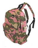 EXPLORER Pink Camo Backpack Book School Bag Napsack
