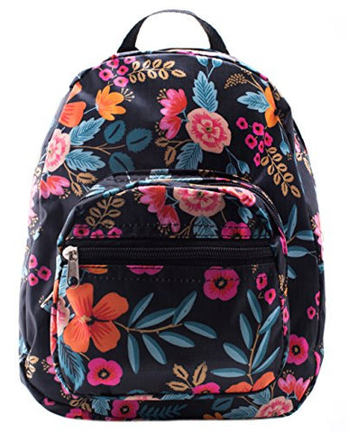 Mini Backpack - Floral Print - Blue